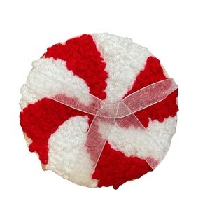 Red and White Holiday Decor Ornament